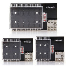 8-Way Block Holder Circuit Fuse Box with Cover for Auto Vehicle Car Truck